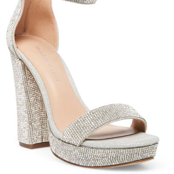 NWT - Madden Girl Siren Rhinestone Platform - 9 - Picture 4 of 7